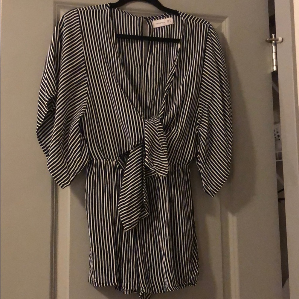 Faithfull the Brand Striped Romper
